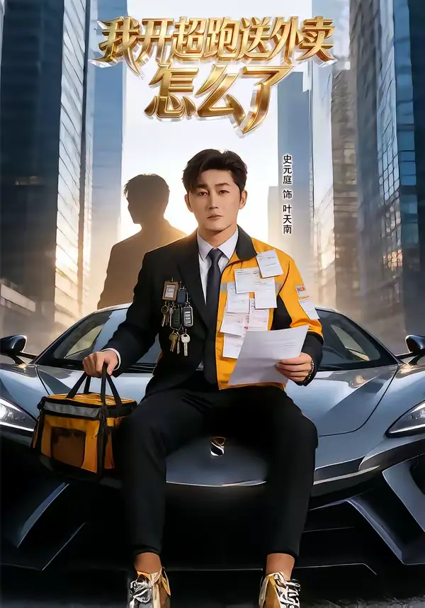 我开超跑送外卖怎么了(82集)史元庭&张嘉怡高清海报图片 我开超跑送外卖怎么了(82集)史元庭&张嘉怡海报